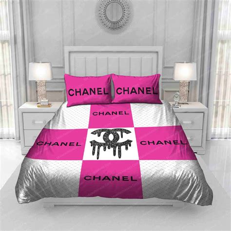 pink chanel bedding|vintage chanel bedding.